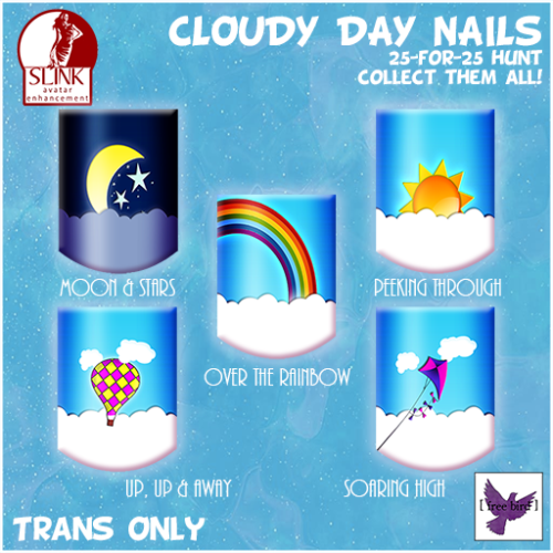 [ free bird ] Cloudy Day Nail 25 for 25 Ad